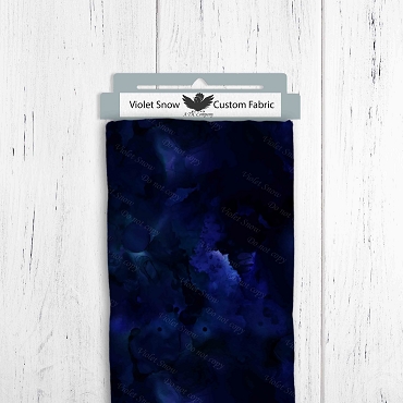 Stained Glass Leaves Blue Galaxy Coordinate